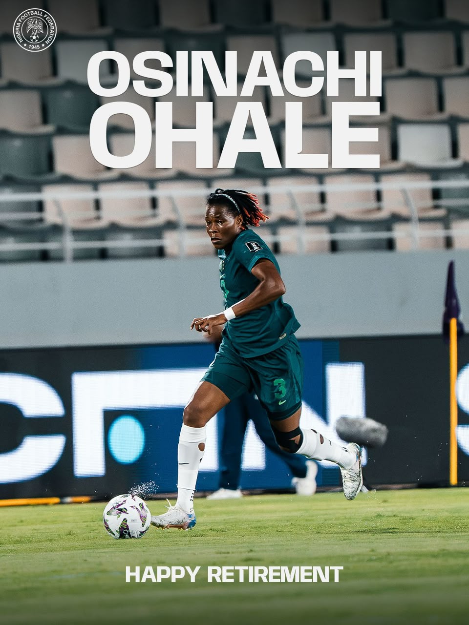 Super Falcons Hit by Major Blow as Osinachi Ohale Retires After 16 Years