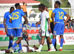 Super Eagles (CHAN) players during a friendly game against Zanzibar. Photo | NGSuper_Eagles