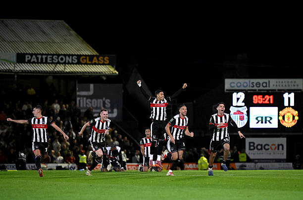 Manchester United vs Grimsby Town, Carabao Cup