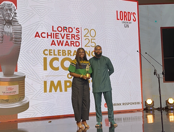 Brila Media Group CEO, Debbie Larry-Izamoje honored with the Media & Journalism Award at the prestigious Lord’s Achievers Awards 2025.