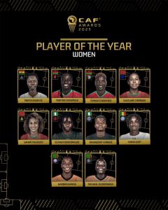2025 CAF Awards, Super Falcons, Esther Okoronkwo, Rasheedat Ajibade