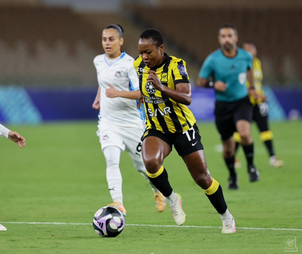 Nigerian Duo Shine as Al-Ittihad Storm into Saudi Cup Semi-Finals Al-Ittihad Women, Francisca Ordega, Ashleigh Plumptre, Saudi Women’s Premier Challenge Cup, NEOM