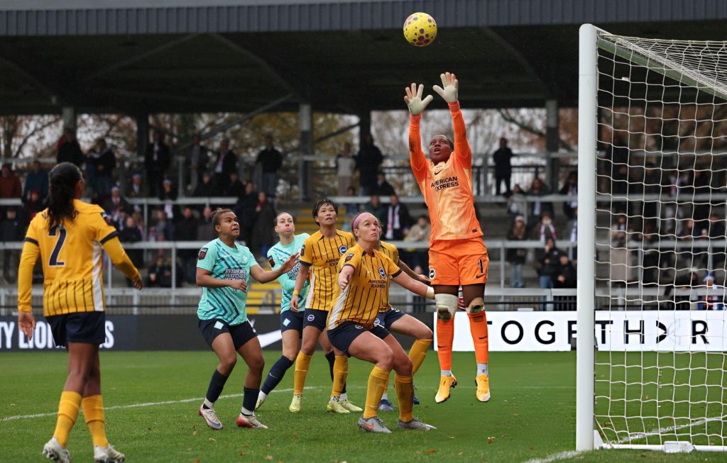 Chiamaka Nnadozie, Brighton Women, Everton Women, Barclays Women’s Super League, Goodison Park