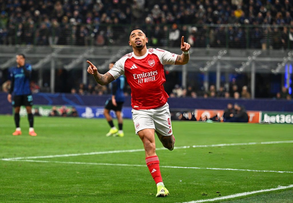 UEFA Champions League, Gabriel Jesus, Inter Milan, Arsenal