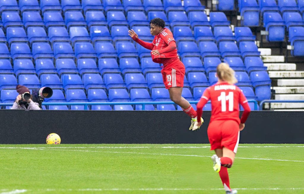 WSL: Joy Omewa Scores Dream Goal on Nottingham Forest Debut Joy Omewa, Nottingham forest Women, Women's Super League 2, Birmingham City Women.