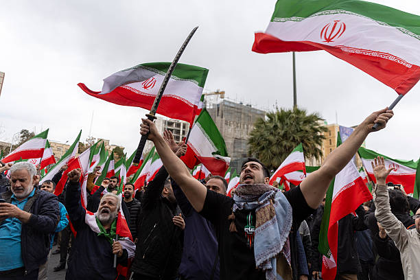 Iranians protest against attacks on Iran by Israel and the United States