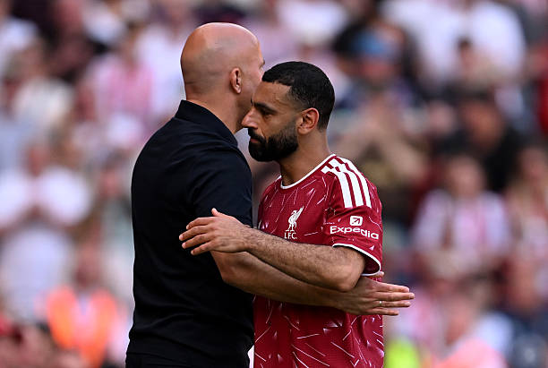 Arne Slot and Mohamed Salah