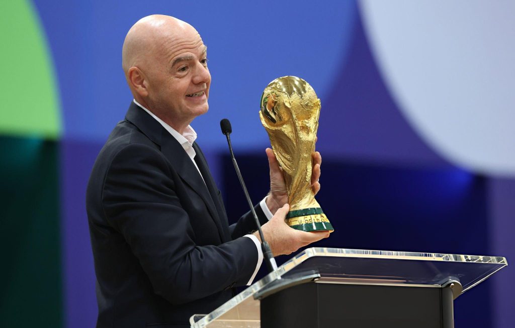2026 FIFA World Cup Trophy, 2026 FIFA World Cup, FIFA, Giannis Infantino